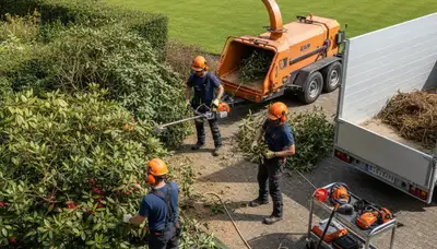 Shrub removal service in Bakersfield, CA by Arbor Tree Care with clean, efficient landscaping results