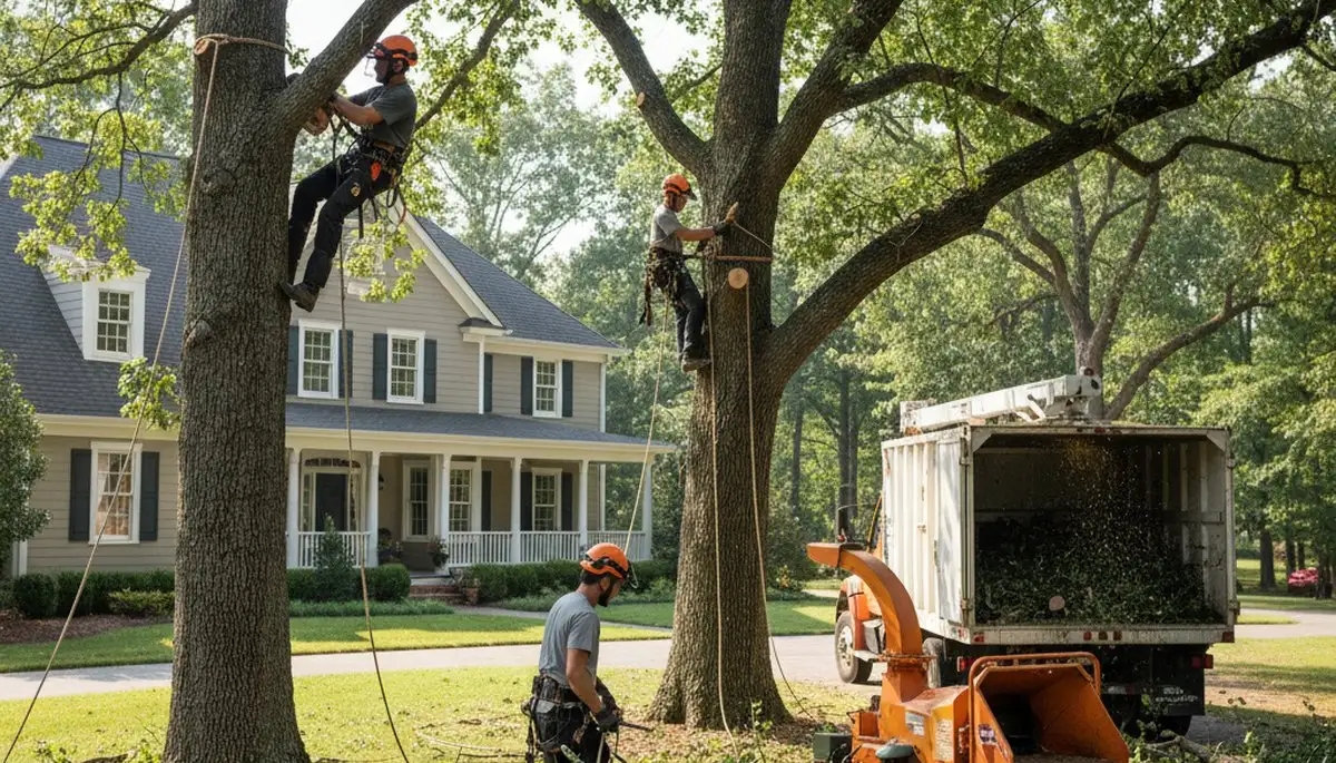 Tree trimming crew serving Bakersfield, CA for safe, professional tree care services